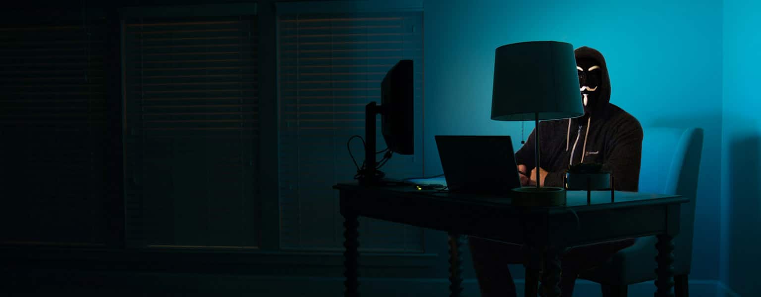 Hacker causing cloud security risks